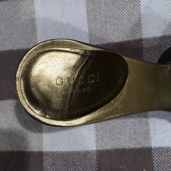 Gucci Black Monogram Heels - Picture 4 of 7